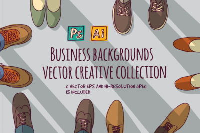 Vector business backgrounds set