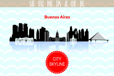Buenos Aires City SVG, Argentina SVG, City Vector Skyline