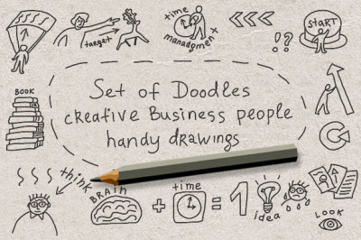 Doodles creative business people