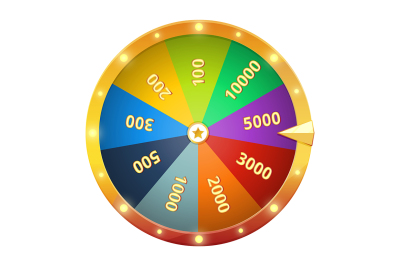 Spinning wheel with prizes