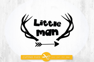 Little man Deer SVG, PNG, EPS, DXF, cut file