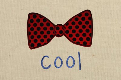 Cool Bow Tie | Applique Embroidery