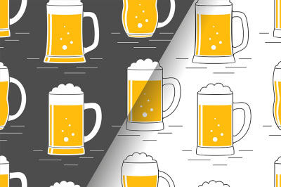 Beer seamless pattern