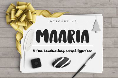Maaria Handwriting Script Typeface