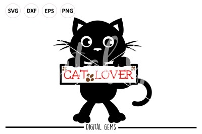 Cat SVG / DXF / EPS Files