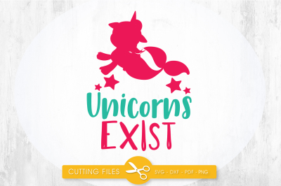 Mermaid  unicorns exist SVG, PNG, EPS, DXF, cut file