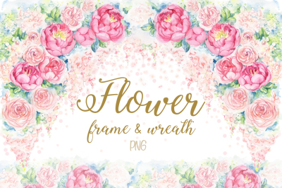 Flower frame&amp;wreath