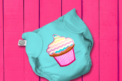 Frosted Cupcake | Applique Embroidery