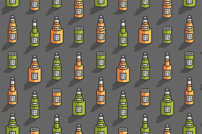 Seamless Pattern of Beer