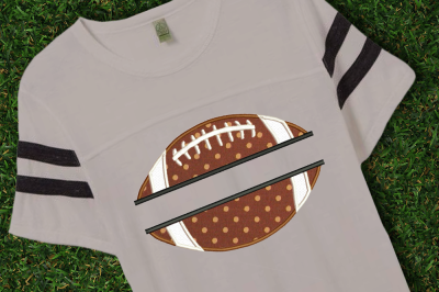 Football Split | Applique Embroidery