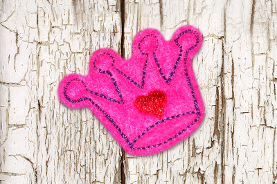 Princess Crown ITH Feltie | Applique Embroidery