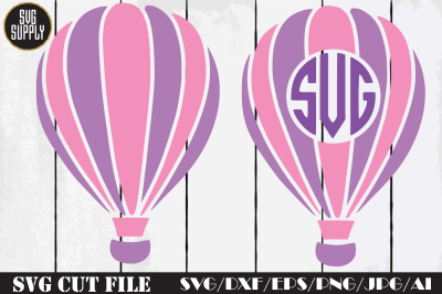 Hot Air Balloon SVG Cut File