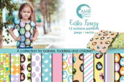 Easter Frenzy Patterns, Easter Papers AMB-391