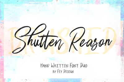 Shutten Reason - Duo Handwritting Brush Font