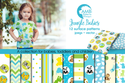 Jungle Babies Patterns AMB-599