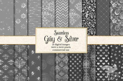 Gray and Silver Digital Paper