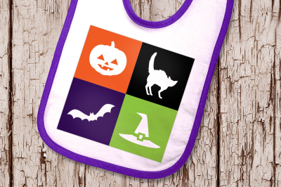 Halloween Symbol Squares | SVG | PNG | DXF