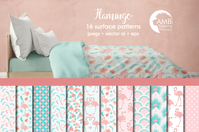 Flamingo patterns, Flamingo papers AMB-1045