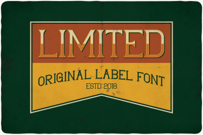 Limited typeface