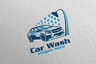 Car Wash Logo, Cleaning Car, Washing and Service Logo 11