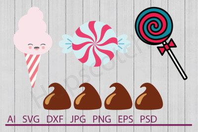 Candy Bundle, SVG Files, DXF Files, Cuttable Files