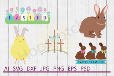 Easter Bundle, SVG Files, DXF Files, Cuttable Files