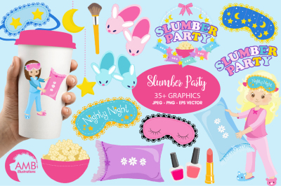 Slumber Party cliparts AMB-1234