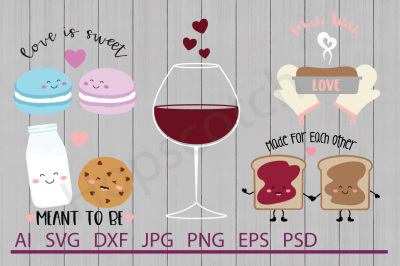 Valentine's Day Bundle, SVG Files, DXF Files, Cuttable Files