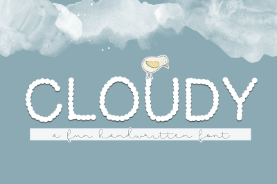 Cloudy - A Fun Handwritten Font