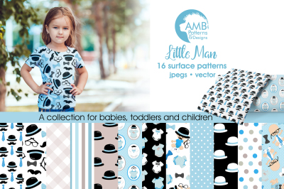 Little Man patterns, Little Man papers AMB-1295