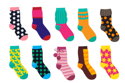  Funny socks with different patterns