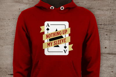 Ace of Spades Nothing Up My Sleeve | SVG | PNG | DXF