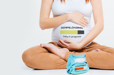 Pregnancy and Diapers Downloading | SVG | PNG | DXF