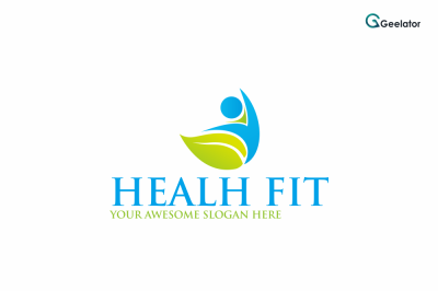 Health Fit Logo Template