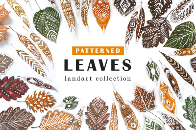 Patterned Leaves - Landart collection