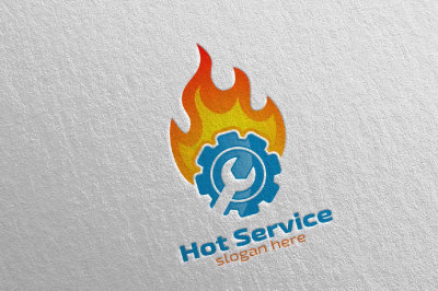 Car Service Logo with Car and repair Concept 12