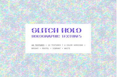Glitch Holographic Foil Textures
