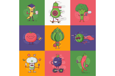 Quirky Veggie Characters