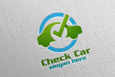 Car Service Logo with Car and repair Concept 19