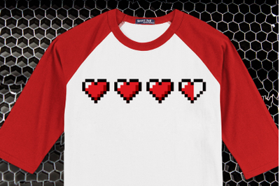 Pixel Hearts | SVG | PNG | DXF