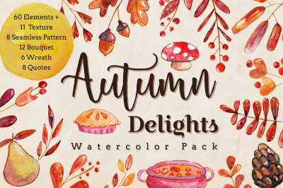 Autumn Delights Watercolor Pack