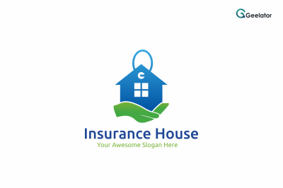 Insurance House Logo Template