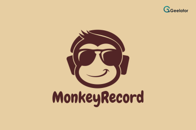 MonkeyRecord Logo Template