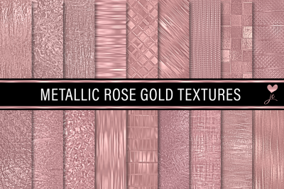 Metallic Rose Gold Textures