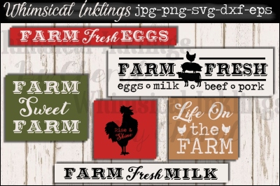 Farm Life SVG Sign Set