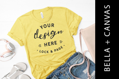 Download Yellow T Shirt Mockup Psd Yellowimages