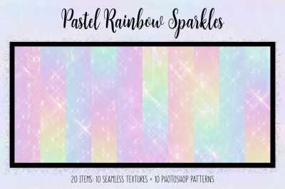 Pastel Rainbow Sparkles