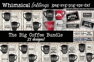 The Big Coffee Bundle SVGs