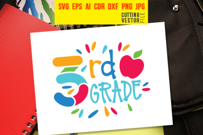 Third Grade - svg, eps, ai, cdr, dxf, png, jpg