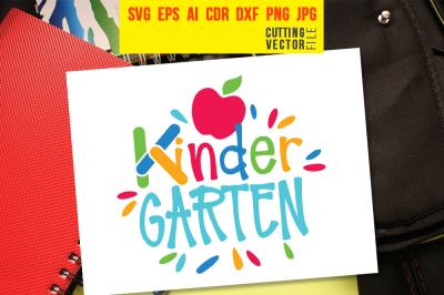 Kindergarten - svg, eps, ai, cdr, dxf, png, jpg
